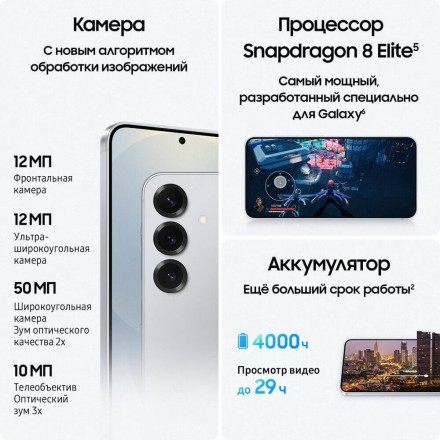Смартфон Samsung Galaxy S25 12/128GB синий