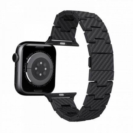 Карбоновый браслет Pitaka Retro для Apple Watch 42/44/45 мм