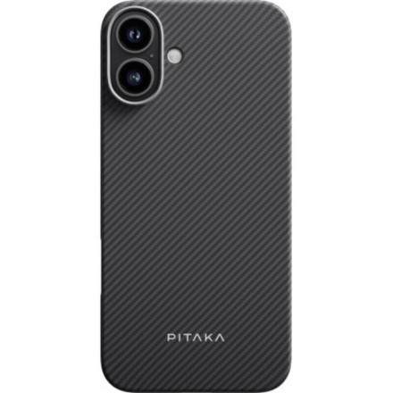 Чехол для iPhone 16 Plus Pitaka Ultra-Slim Case (черный)