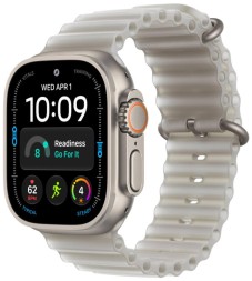 Apple Watch Ultra 4, GPS+Cellular, 49 mm, Ocean Band (титановый бежевый/серый)