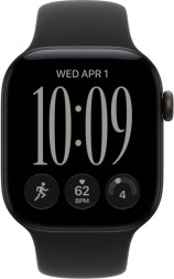 Apple Watch Series 12, GPS, 46 mm, Sport Band (Black/Black ), размер M/L