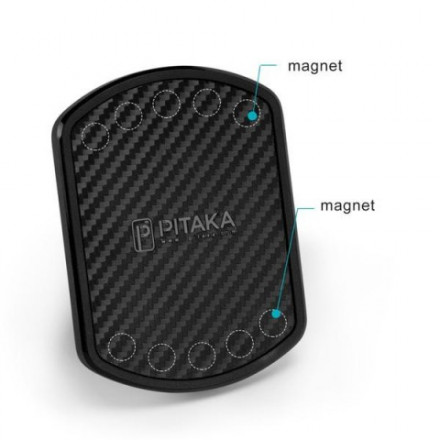 Автомобильный держатель Pitaka Magnetic Mount с присоской и держателем для воздуховода в комплекте