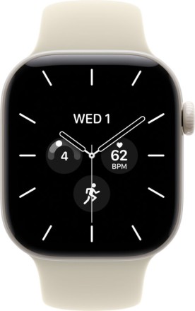 Умные часы Apple Watch Series 12, GPS+Cellular, 42 mm, Sport Band (Pearl White/Sand), размер S/M
