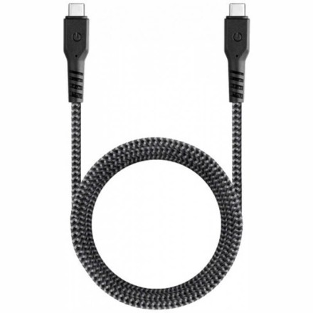 Кабель EnergEA FibraTough USB-C to USB-C 5A 1.5м, черный