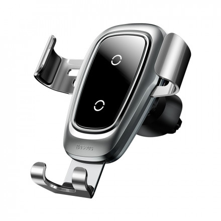 Беспроводная зарядка-автодержатель Baseus Metal Wireless Charger Gravity Car Mount
