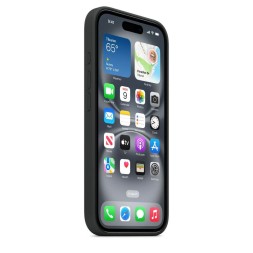 Чехол накладка для iPhone 16 Silicone Case with MagSafe Black