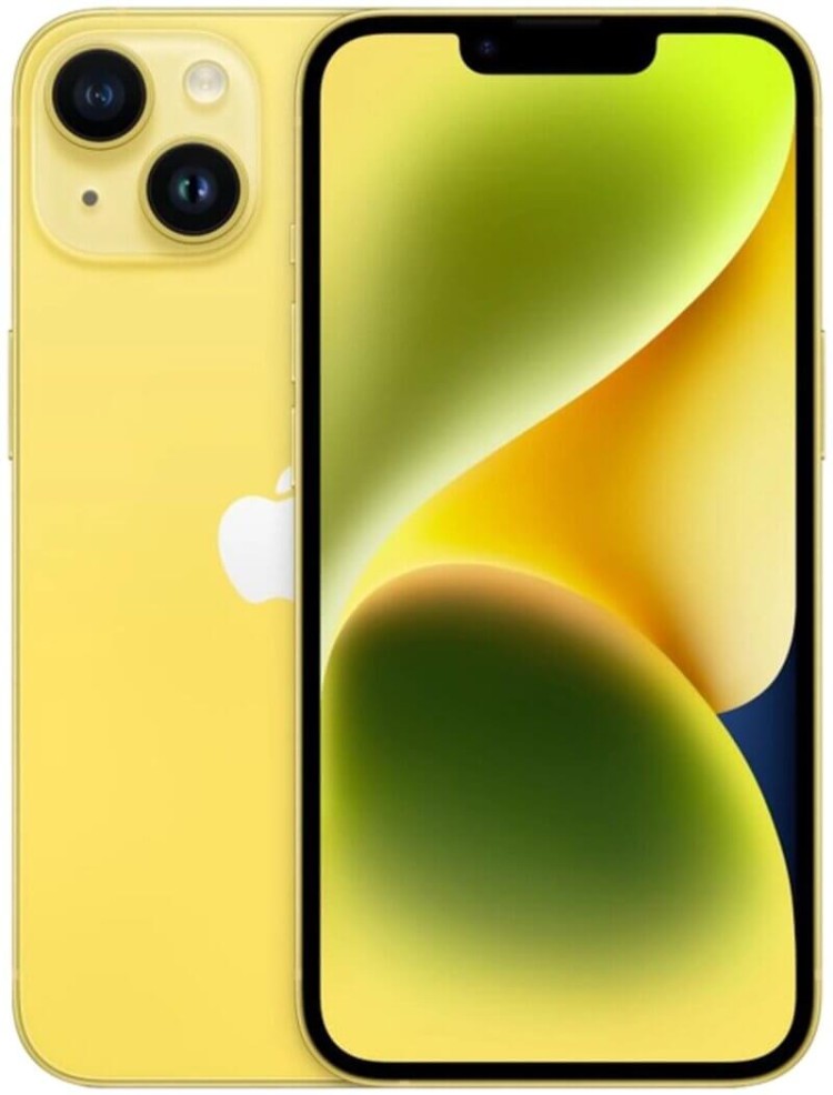 Смартфон Apple iPhone 14 128GB желтый (e-sim)